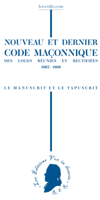 code maçonnique 1805